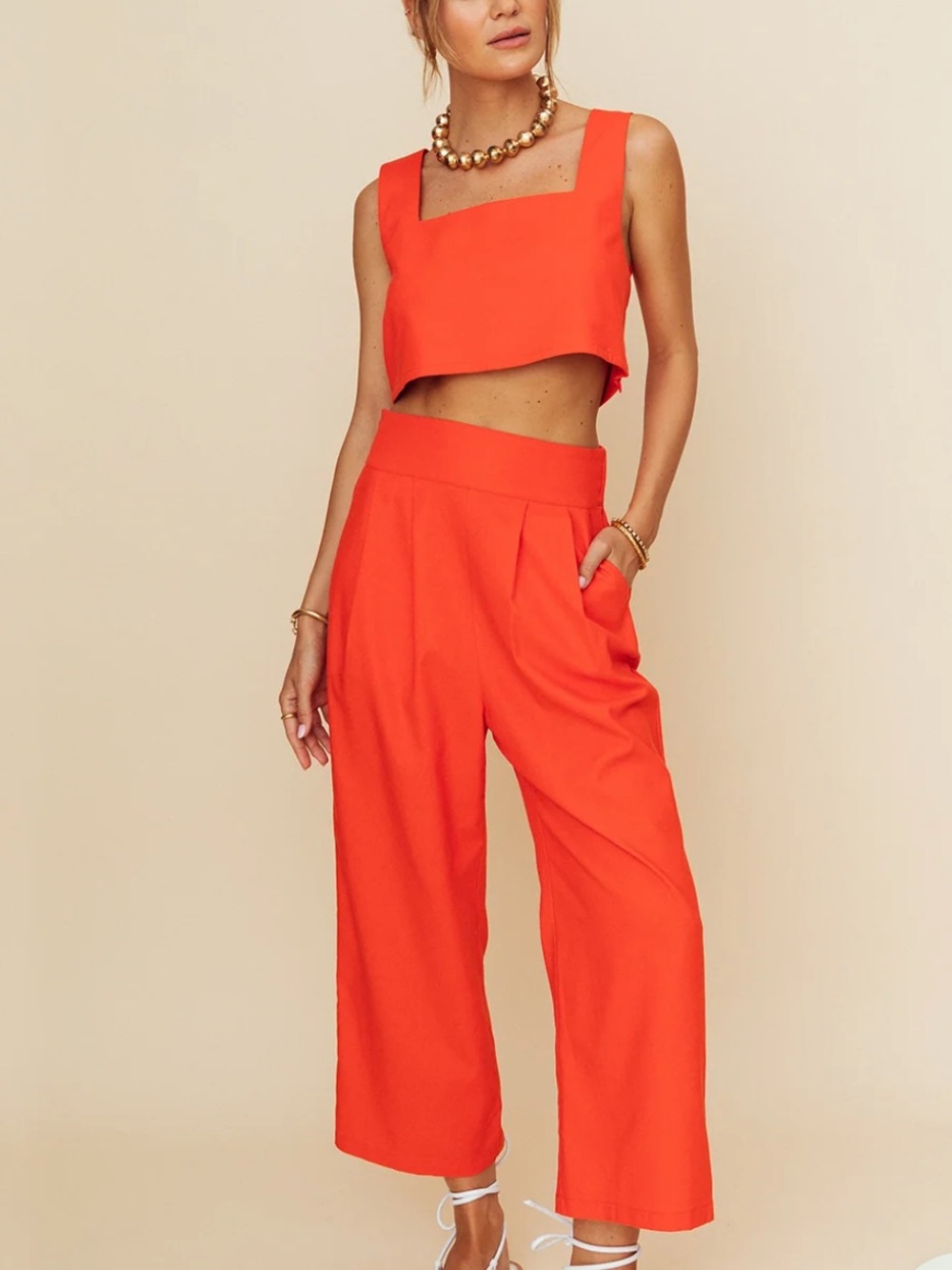 Few MODA Tank & Wide-Leg Pants Set